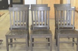 (6) Matching wood dining room chairs