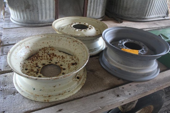 (3) Steel 6 Bolt Imp. Rims