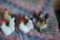 (6) Ceramic roosters & chickens