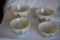 (4) Art deco Fire King bowls