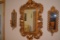 (3) piece modern wall mirror and sconces