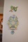 Modern clock & hummingbird wall art