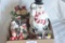 Various snowman figurines & snowman cookie jar