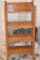Oak 4-tiered bookshelf