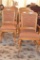 (5) Oak matching chairs with claw feet