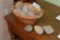 Basket of rocks and artifacts