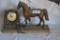 Elec. Horse shelf clock