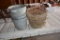 Egg baskets & galv. Buckets