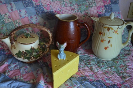 Teapots & cheese containers