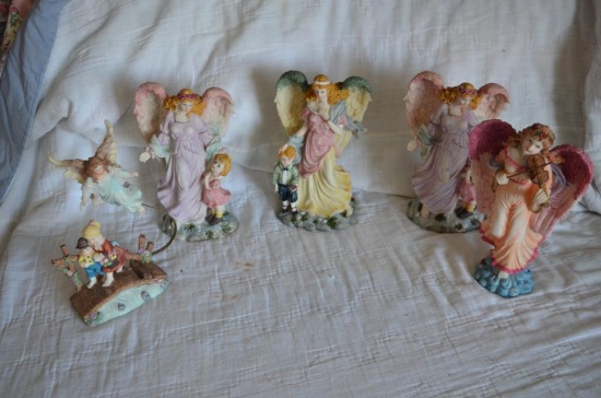 Resin angels in variety of colors