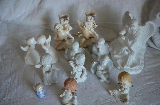 Large quantity of religious figurines