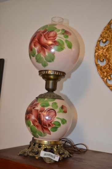 22 in. tall parlor lamp