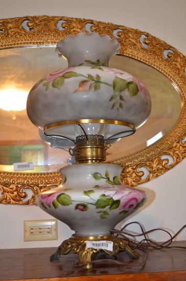 Large 27 in. tall parlor lamp