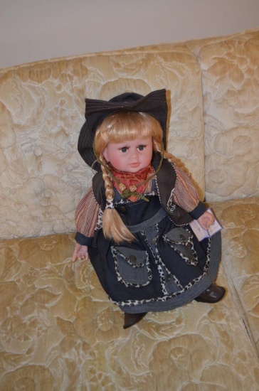 Cowgirl vinyl doll