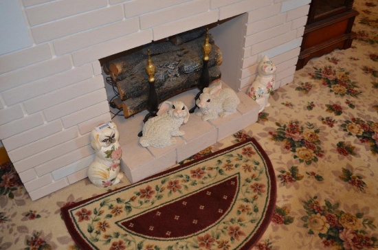 Decorative cats, dogs, and rabbits