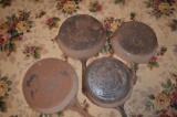 (4) Cast iron frying pans to include