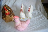Quantity of pottery chickens