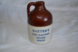 Baxter's Old Nauvoo Brand Wines ceramic jug