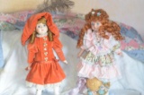 (2)Porc. dolls as pictured