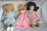 (3) Various dolls to include Barbie