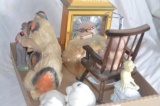 Animal figurine, piggy bank, clock, etc.