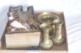 Brass items & quail motif