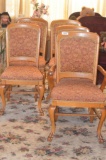 (5) Oak matching chairs with claw feet
