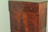 46 in. tall x 43 in. wide large 4-drawer Walnut dresser