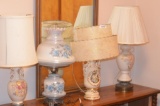 (4) Electric table lamps