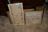 Pictures & frames to include An Early Sampler