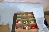 Vintage Christmas decorations, sleigh bells, etc.