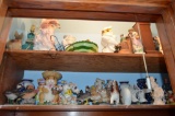 Contents of bedroom closet to include mostly figurines