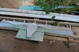 Wooden ladder & wooden long horn sign
