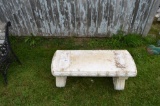 3-piece concrete garden bench