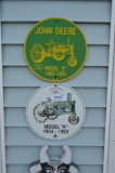 (2) Reproduction John Deere metal signs