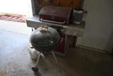 Propane grill & charcoal grill