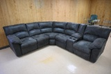 L-shaped sectional w/cup holders