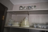 Quantity of dinnerware to include plates, glasses & Tupperware