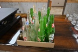 Assortment of glass soda bottles