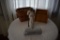 Longaberger basket, wooden desk divider, etc.