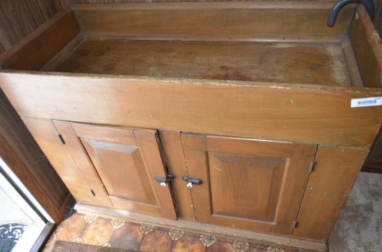 21 in. x 48 in. Wooden dry sink