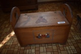 22 in. wide craft style box with flip up lid