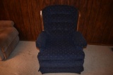Upholstered platform rocking chair