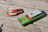 (2) Early tin toys