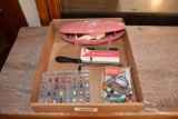 Flat of misc. sewing items
