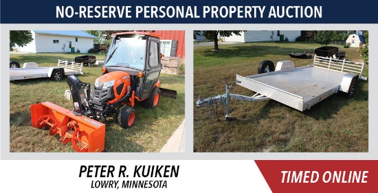 No-Reserve Personal Property Auction - Kuiken