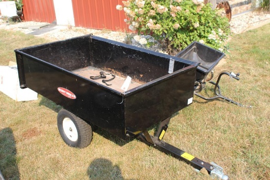 Heavy Hauler 34"x 58" x 14" Yard Trailer