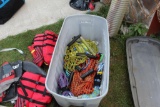 Life Jackets in Tote