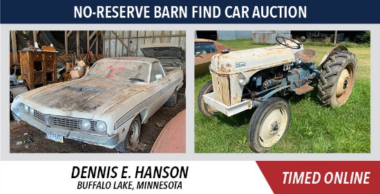 No-Reserve Barn Find Car Auction - Hanson