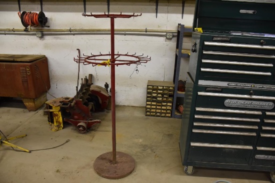 Revolving rack on stand